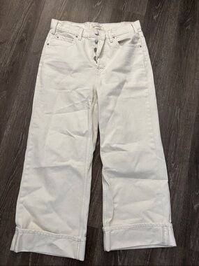 Universal Thread Cream High-Rise Wide Leg Jeans